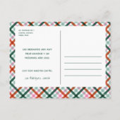 Feliz Navidad Modern Christmas Postcard Feiertagspostkarte (Rückseite)