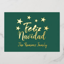 Feliz Navidad Moderne Weihnachtsfamilie Gruß