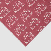 Feliz Navidad Moderner Weihnachtsfeiertag Seidenpapier (Detail)