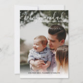 Feliz Navidad Modernes Weihnachts-Foto Einladung (Vorderseite)