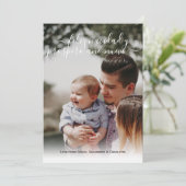 Feliz Navidad Modernes Weihnachts-Foto Einladung (Stehend Vorderseite)