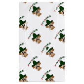 Feliz Navidad Monkey Kleine Geschenktüte (Rückseite)