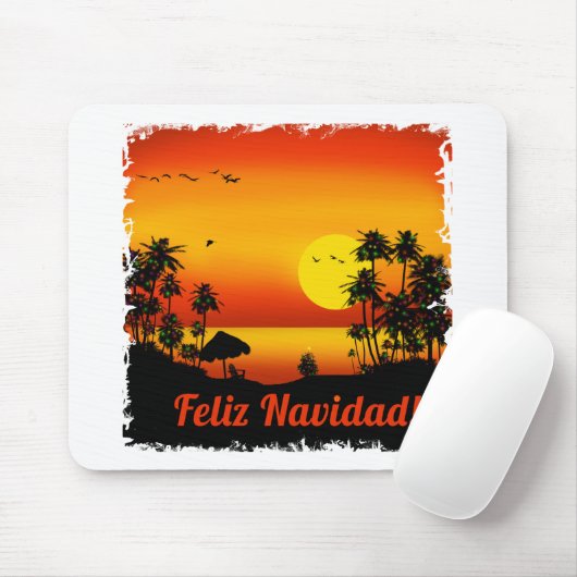 feliz Navidad Mousepad (Mit Mouse)