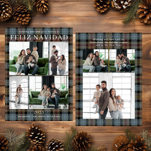 Feliz Navidad Multi Foto Feiertagskarte