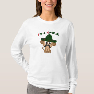 Feliz Navidad! Niedlicher Affe T-Shirt