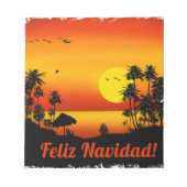 feliz Navidad Notizblock (Vorderseite)