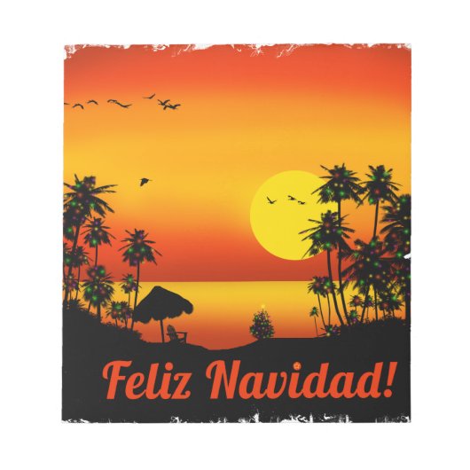 feliz Navidad Notizblock (Vorderseite)