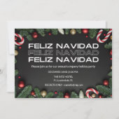 Feliz Navidad Office Company Weihnachts-Party Karte (Vorderseite)