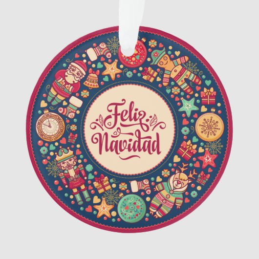 Feliz Navidad Ornament (Vorderseite)