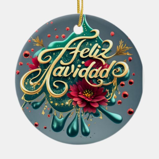 Feliz Navidad Ornament (Vorne)
