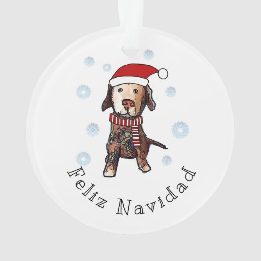 Feliz Navidad Ornament (Rückseite)