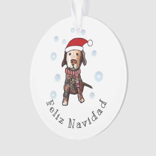 Feliz Navidad Ornament (Vorderseite)