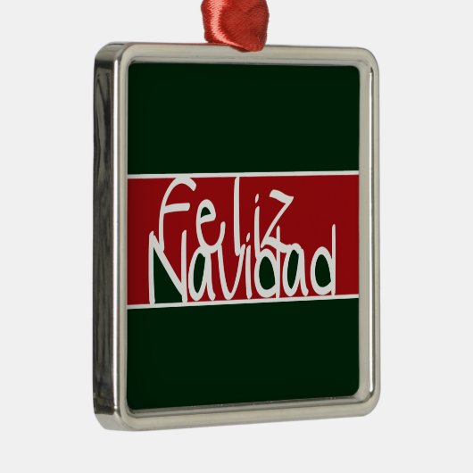 Feliz Navidad Ornament (Rechts)
