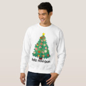 Feliz Navidad Pan Dulce Weihnachtsbaum Sweatshirt (Vorne ganz)