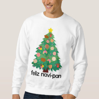 Feliz Navidad Pan Dulce Weihnachtsbaum Sweatshirt