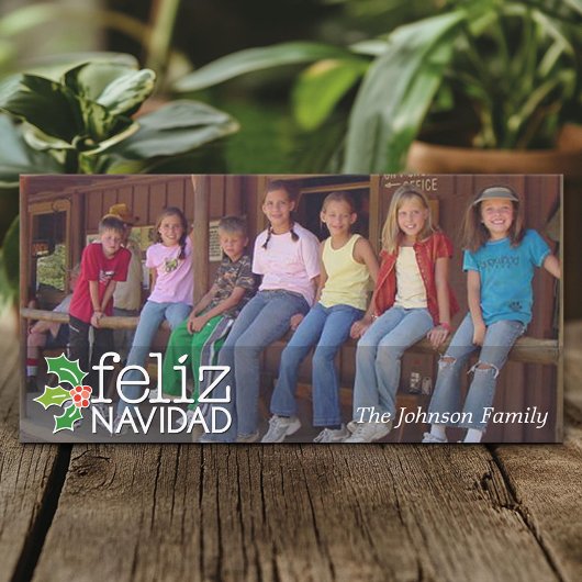 Feliz Navidad - Panorama- oder Horizontales Foto Feiertagskarte