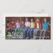 Feliz Navidad - Panorama- oder Horizontales Foto Feiertagskarte (Vorderseite)