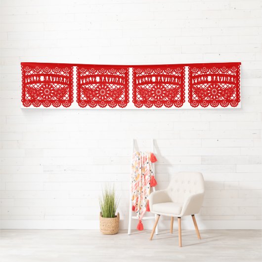 Feliz Navidad Papel Picado Banner (Insitu)