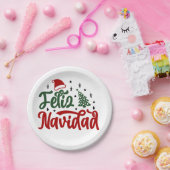 Feliz Navidad Paper Tellers Pappteller (Party)