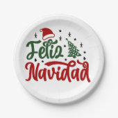 Feliz Navidad Paper Tellers Pappteller (Vorderseite)