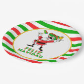 Feliz Navidad Pappteller (Schrägansicht)