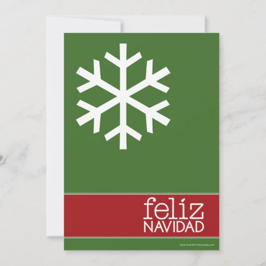 Feliz Navidad - Party Einladung (Rückseite)