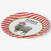 Feliz Navidad Party Pappteller (Schrägansicht)