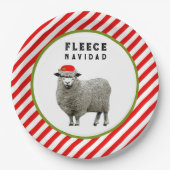 Feliz Navidad Party Pappteller (Vorderseite)