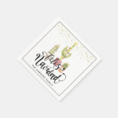 Feliz Navidad | Personalisiertes Party Serviette (Ecke)