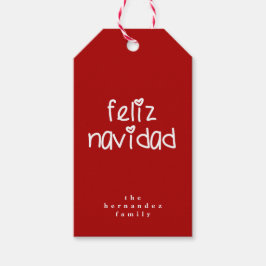Feliz Navidad - Personalisiertes Weihnachten Geschenkanhänger