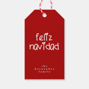 Feliz Navidad - Personalisiertes Weihnachten Geschenkanhänger