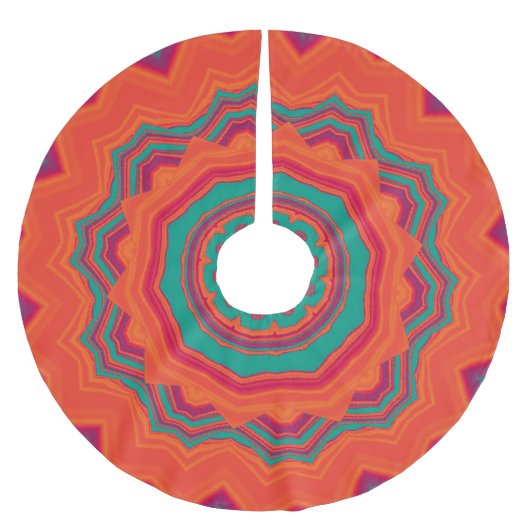 Feliz Navidad Polyester Weihnachtsbaumdecke (Vorderseite)