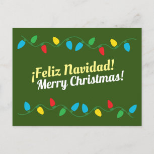 Feliz Navidad Postcard Feiertagspostkarte
