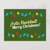 Feliz Navidad Postcard Feiertagspostkarte (Vorderseite)