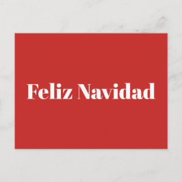 Feliz Navidad Postcard Feiertagspostkarte