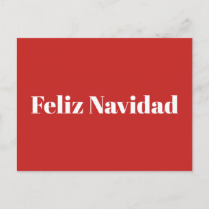 Feliz Navidad Postcard Feiertagspostkarte