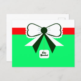 Feliz Navidad Postcard Feiertagspostkarte