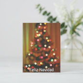 Feliz Navidad Postkarte (Stehend Vorderseite)