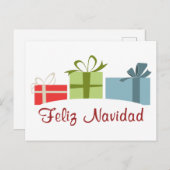 Feliz Navidad Postkarte (Vorne/Hinten)