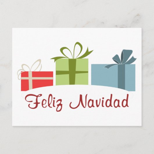 Feliz Navidad Postkarte (Vorderseite)