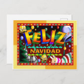 Feliz navidad Postkarten (Vorne/Hinten)