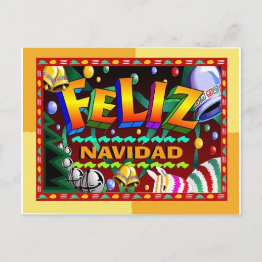 Feliz navidad Postkarten (Vorderseite)