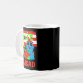 Feliz Navidad Puerto Rico Flag Floral Frog Boricua Kaffeetasse (Vorderseite Links)