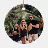 Feliz Navidad Puerto Vallarta Christmas Photo Keramik Ornament (Hinten)