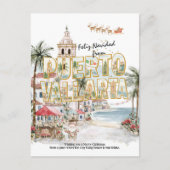 Feliz Navidad | Puerto Vallarta Tropical Christmas Postkarte (Vorderseite)