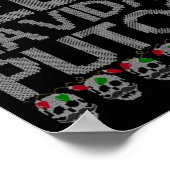 Feliz Navidad Putos Chingon Ugly Xmas Sweater Chri Poster (Ecke)
