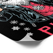 Feliz Navidad Putos Funny Rude Spanish Santa Middl Poster (Ecke)