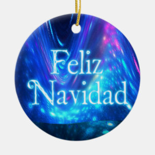 Feliz Navidad - Qaanaq - Nordlichter Keramik Ornament
