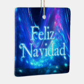 Feliz Navidad - Qaanaq - Nordlichter Keramikornament (Rechts)
