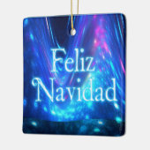 Feliz Navidad - Qaanaq - Nordlichter Keramikornament (Links)